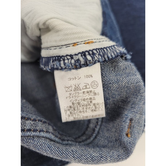 Preen Line XS Patchwork Straight Leg Ankle Jeans Pants Blue Unique - Picture 10 of 11